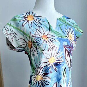 Animapop Reversible Floral & Graphic Multicolor Laser-Cut Neoprene Dress – US S